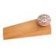 2 Pieces Peach Flower Ceramic Wooden Door Stopper